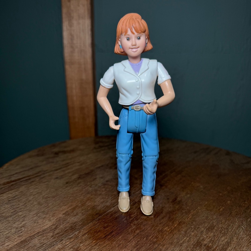 Genuine Fisher Price Loving Family Dollhouse Mom Mother Aunt Figure 90s Red Head